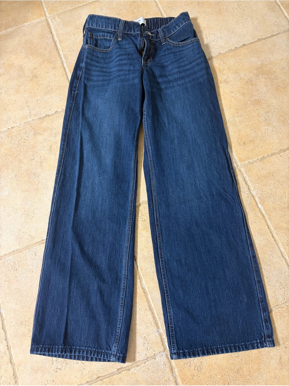 Hollister Men's Dark Blue Bootcut Jeans
